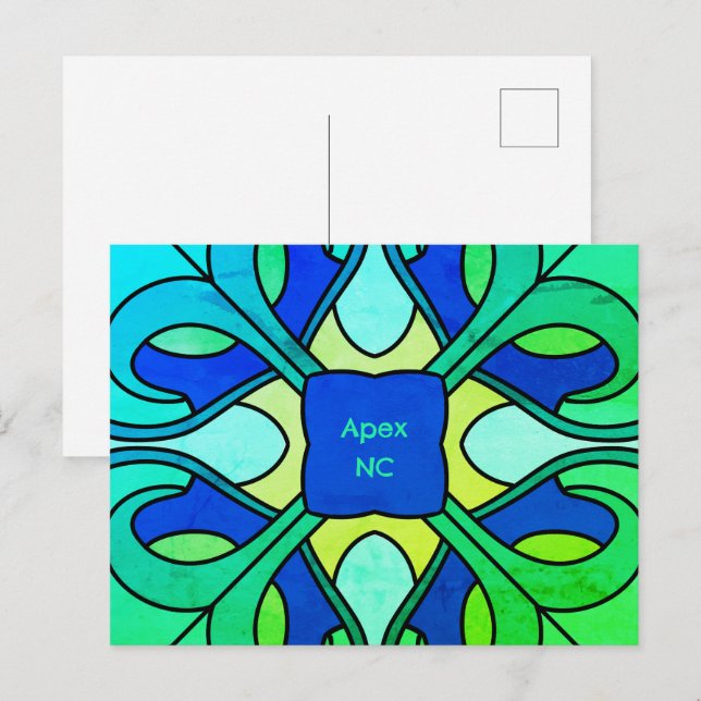 Carte Postale Apex Caroline du Nord  (Devant / Derrière)
