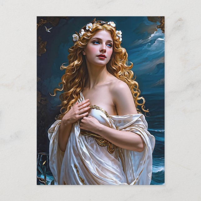 Carte Postale "Aphrodite : déesse de l'amour et de la lumière" (Devant)