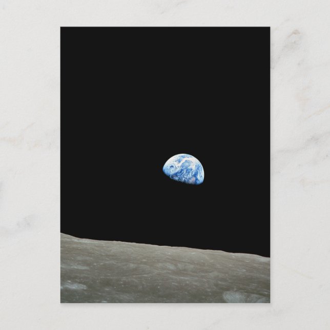 Carte Postale Apollo 8 NASA Moon Mission Earthrise (Devant)