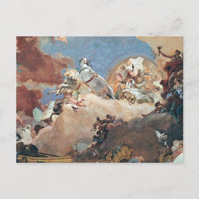 Carte Postale Apollo dans son Sun Chariot conduisant Béatrice I (Devant)