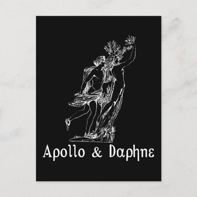 Carte Postale Apollo et Daphne (Devant)