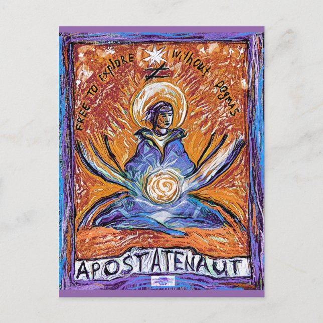 Carte Postale Apostatenaut - explorer sans dogmes (Devant)