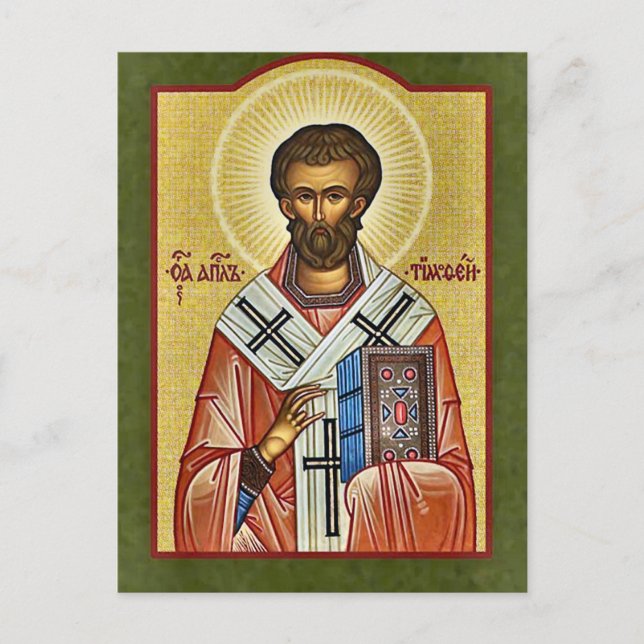 Carte Postale Apostle Timothy of the Seventy Orthodox Icon (Devant)