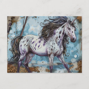 Carte Postale Appaloosa Unicorn