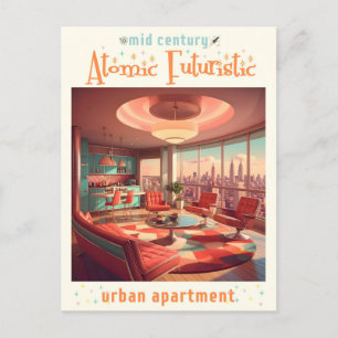 Carte Postale Appartement Urbain Futuriste Atomique