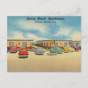 Carte Postale Appartements Spray Beach, Plage de Cocoa, Floride