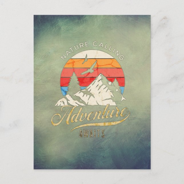 Carte Postale Appel de nature | Mountain Adventure Await (Devant)