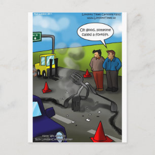 Carte Postale Appel d'un chariot élévateur Cadeaux drôles T-shir