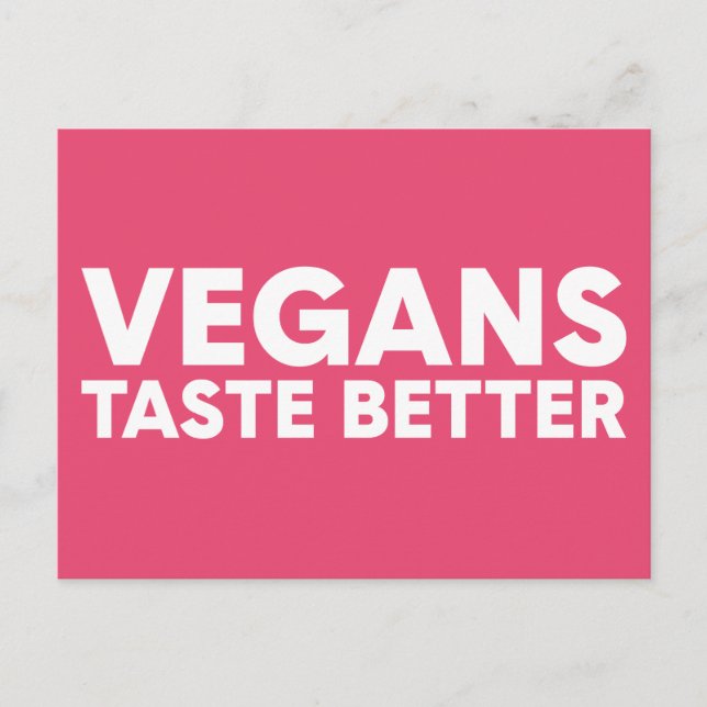 Carte Postale Appel Vegan (Devant)