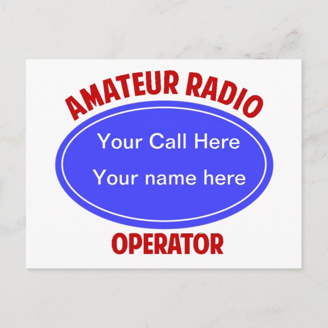 Carte Postale appeler QSL (Devant)