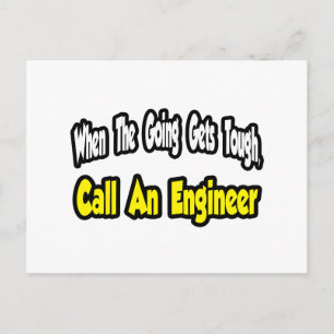 Carte Postale Appeler un ingénieur