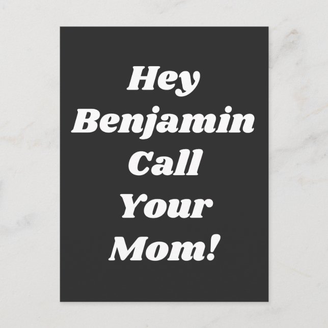 Carte Postale Appelez Votre Maman Citer Drôle Gag Cadeau Personn (Devant)