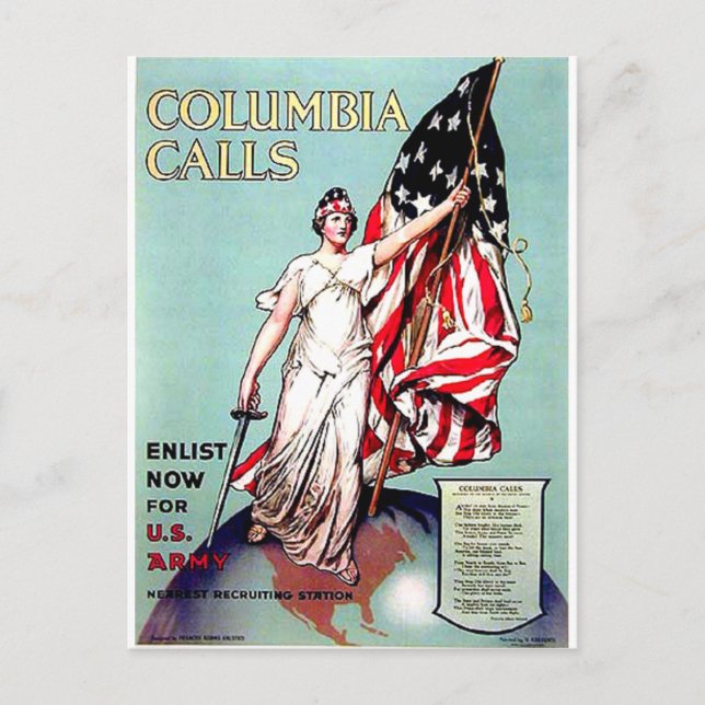 Carte Postale Appels Columbia (Devant)