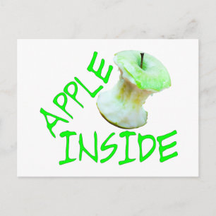 Carte Postale Apple à l'intérieur