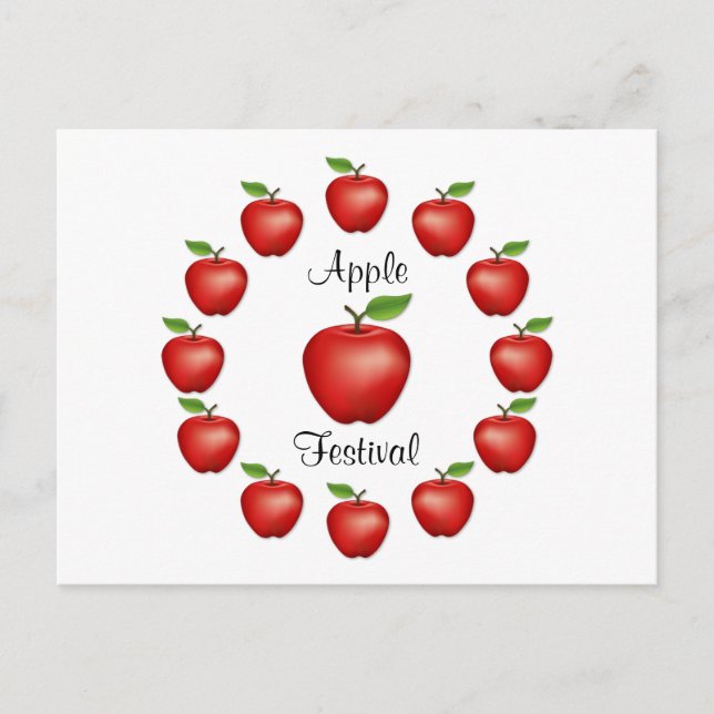Carte postale Apple Festival (Devant)