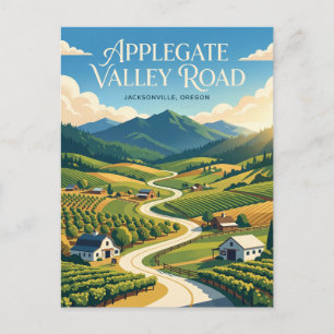 Carte Postale Applegate Valley Road États-Unis