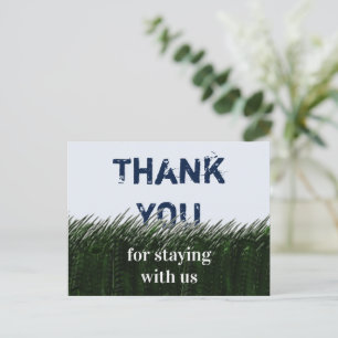 Carte Postale Appréciation des clients du Merci Green Grass et S