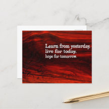 "Apprendre, vivre, espérer" Citation inspirante