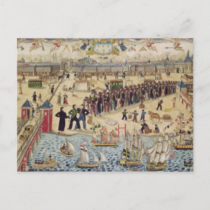 Carte Postale Apprentis charpentier à la fin de leur tour