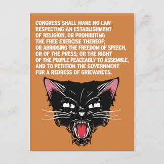 Carte Postale Appuyer et défendre la Constitution