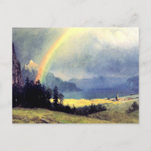 Carte Postale Après la douche, tableau d'Albert Bierstadt