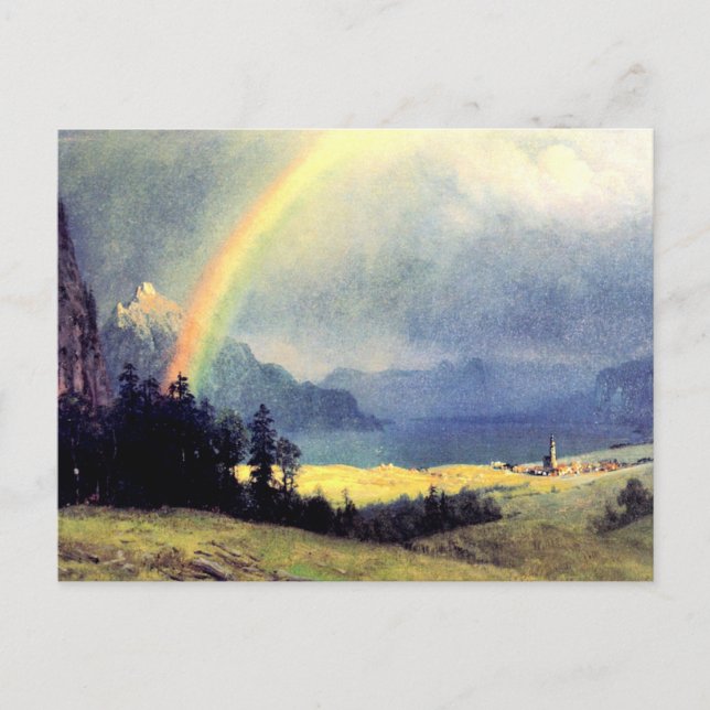 Carte Postale Après la douche, tableau d'Albert Bierstadt (Devant)