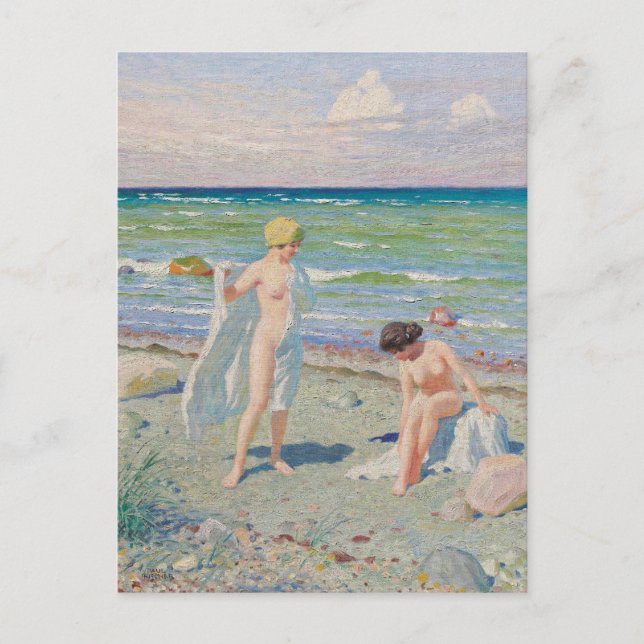 Carte Postale Après la natation | Paul Fischer (Devant)