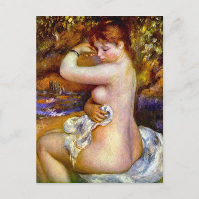 Carte Postale Après le bain de Pierre Renoir (Devant)
