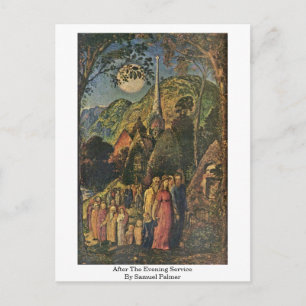 Carte Postale Après Le Service Du Soir Par Samuel Palmer