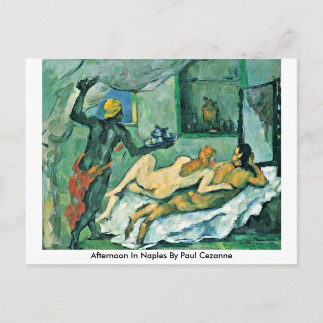 Carte Postale Après-Midi À Naples Par Paul Cezanne (Devant)