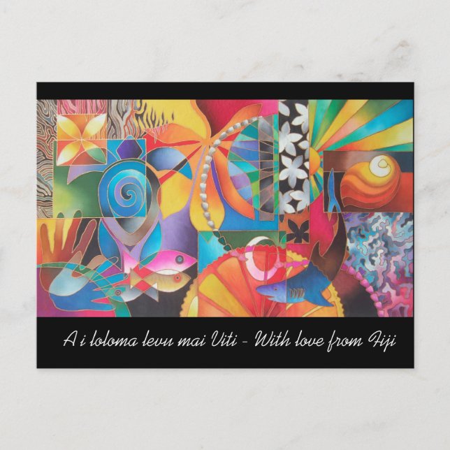 CARTE POSTALE APRÈS-MIDI PACIFIQUE (Devant)