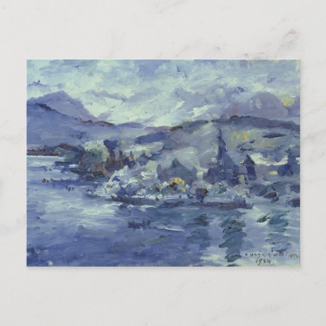 Carte Postale Après-midi sur le lac Lucerne, 1924 (Devant)