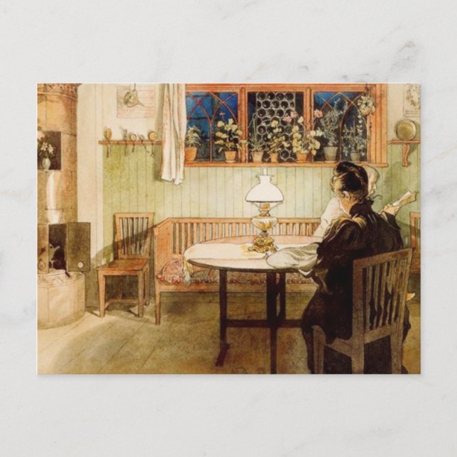 Carte Postale Après que les enfants sont allés au lit (Devant)