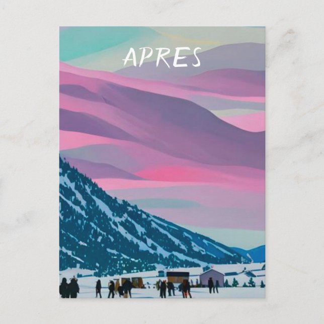 Carte Postale Apres ski (Devant)