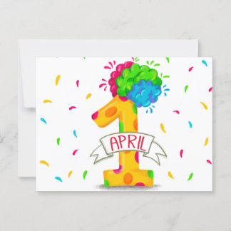 Carte Postale April Fools Day 
