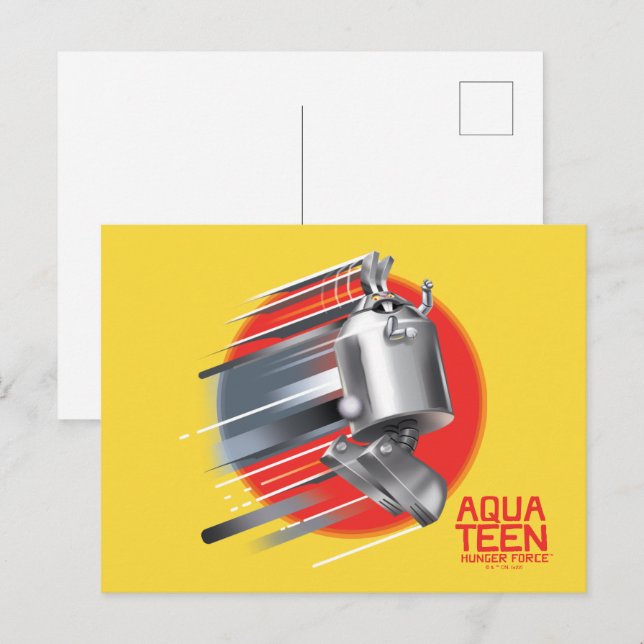 Carte Postale Aqua Ado Hunger Force Rabbot (Devant / Derrière)