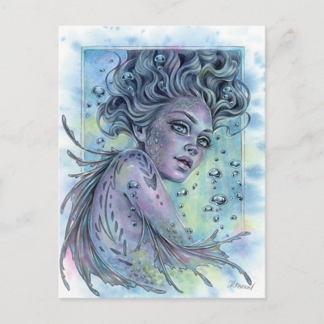 Carte postale Aqua Mermaid (Devant)