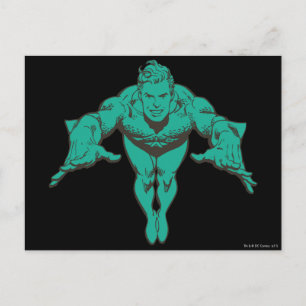Carte Postale Aquaman Déjeuner en avant - Turquoise
