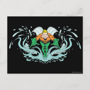 Carte Postale Aquaman Lunging Forward