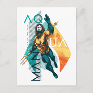 Carte Postale Aquaman   Modernist Aquaman Collage