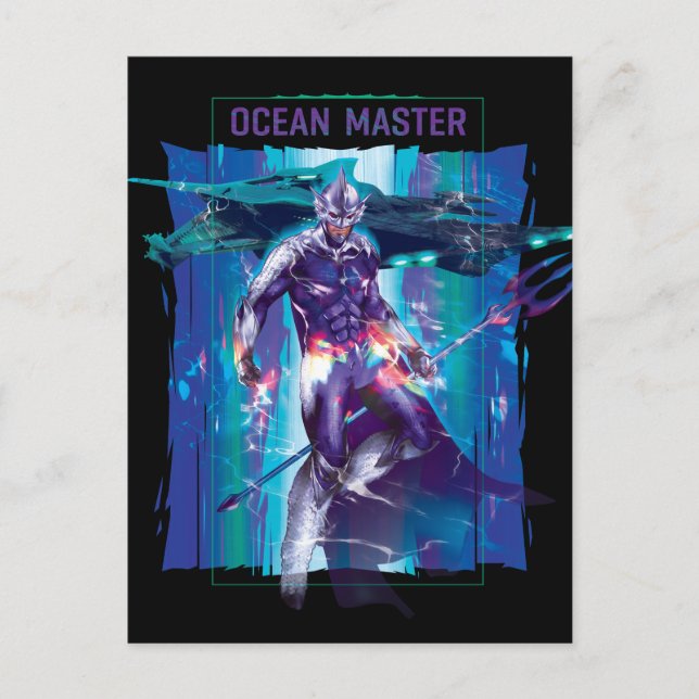 Carte Postale Aquaman | Ocean Master King Orm Refractionné Graph (Devant)