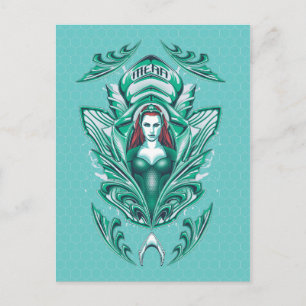 Carte Postale Aquaman   Ornate Mera Graphic