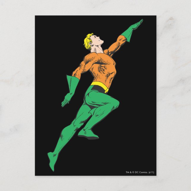 Carte Postale Aquaman saute (Devant)