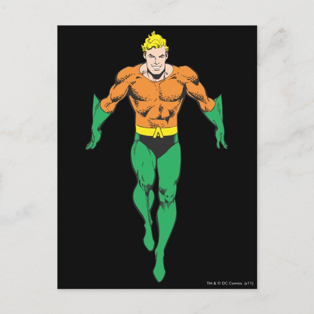 Carte Postale Aquaman tourne (Devant)