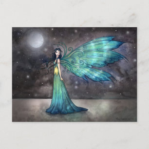 Carte Postale Aquamarine Eve Féerie céleste Fée Imaginaire Art