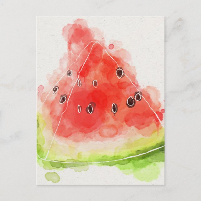 Carte Postale Aquarelle (Devant)
