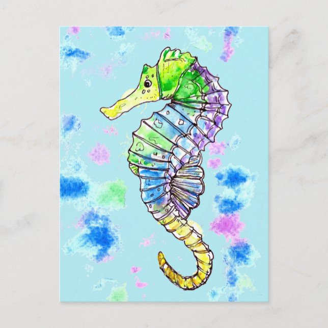 Carte Postale Aquarelle (Devant)