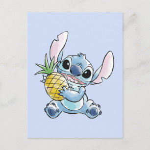 Carte Postale Aquarelle ananas