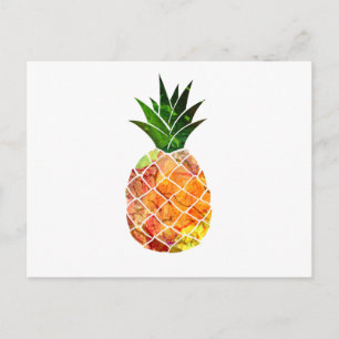 Carte Postale Aquarelle ananas