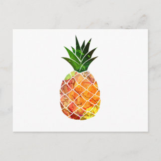 Carte Postale Aquarelle ananas